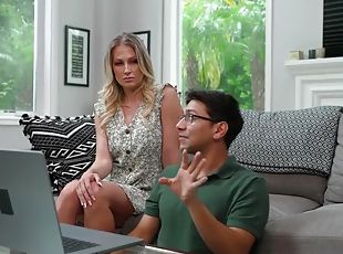 Sexy Blonde Milf Andi Avalon Gets Her Wet Pussy Pounded By Her Stepsons Friend