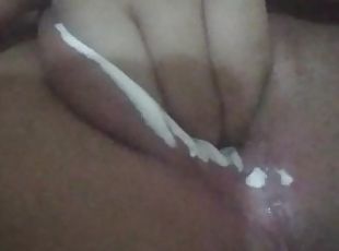 mastubasi, vagina-pussy, muncrat, sayang, remaja, latina, creampie-ejakulasi-di-dalam-vagina-atau-anus-dan-keluarnya-tetesan-sperma, permainan-jari, kecil-mungil