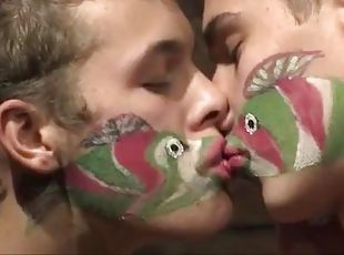 anal-sex, schwer, homosexuell, küssen
