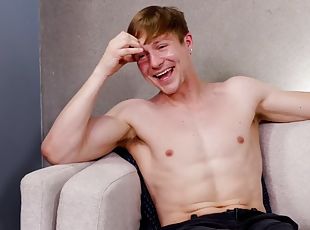 Solo casting of cock jerking jock with his loaded cock