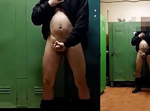 Security Guard in Locker Room