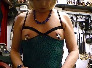 nippel, transsexueller, versaute, schmerz