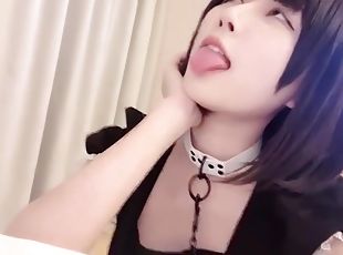 asiatique, masturbation, japonais, petite-amie, privé