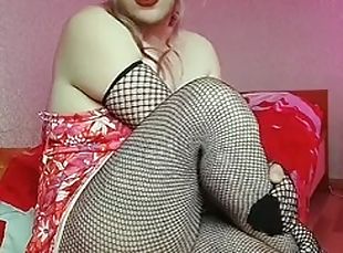 SISSY PUSSY. Licking Sweet Cute Candy Ladyboy Body, White Shemale Horny BBW Crossdresser