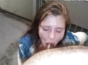 White slut getting some Vanilla cream