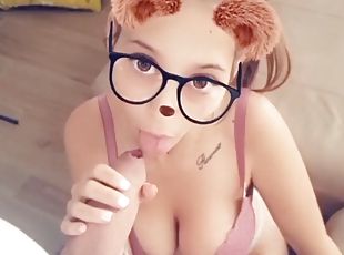 Bigass latina sucking cock with filter