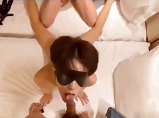 asien, dilettant, anal-sex, blasen, beule-schuss, junge, schwer, homosexuell, paar, 3etwas