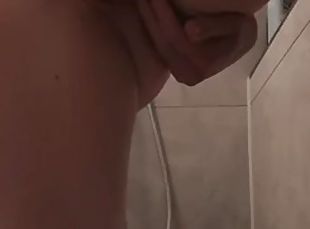 Lather your pussy with a vibrating egg in the shower and let it flow  at the end