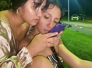 cuatro-patas, al-aire-libre, amateur, lesbiana, juguete, indio, morena, tatuaje