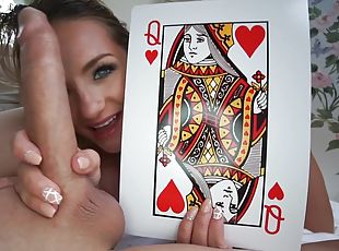 Athletic Spinner Deepthroats Cock part 2 - sex poker with horny Cali Carter