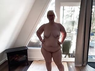 Stripping whore shows off her curves in front of the window, shaking her and shaking her boy, she orders you to cum