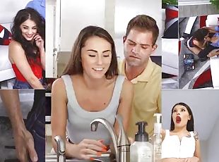 Perving on My Step Sister and Step Moms Huge Boobs - Familystrokes