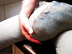 Obscene Bulging in Handmade Jeans