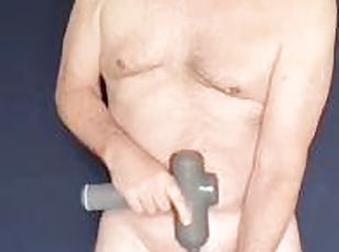 Masturbating with massager and eating my cum - again
