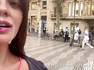 Banana Cumwalk Kinky Public Video