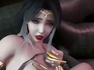 3D Cute Japanese Cosplay Slut Sucking the Big Cock and Got Fucked so Hard