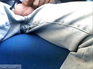 Train wank - Justanotherme84 masturbating on a train