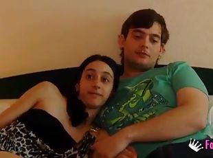 They both look very nervous and shy because its their first time in porn!!!