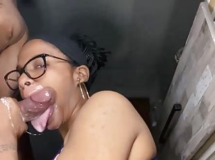 gros-nichons, chatte-pussy, amateur, fellation, ejaculation-sur-le-corps, ébène, énorme-bite, milf, hardcore, maison