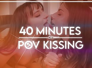 40 Minutes Of Pov Kissing & Teasing With Beautiful Babes