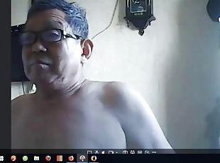 papá, chorro-de-corrida, webcam, abuelo