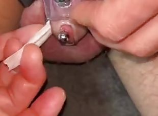 Micro chastity cage cock check