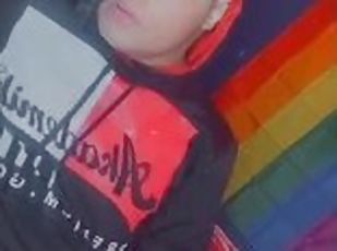 masturbación, gay, pajeándose