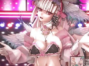 MMD r18 EVE Chan Ecchi Monster big tits want to make all men to cum hard and swallow  ass fuck anal group public sex