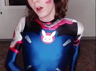 D.Va fucks herself with her toys