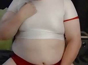 Chubby Femboy in Gym Uniform