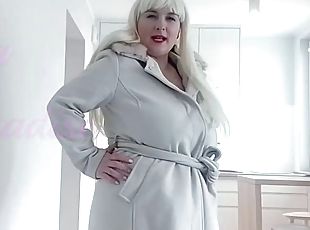 Big Boobs Blonde with boobs tied tightly