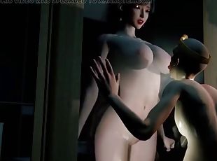 3D Big Boobs Asian Stripper Have Sex with Her Big Cock Boss