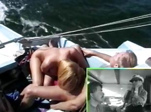 gros-nichons, levrette, en-plein-air, anal, fellation, ejaculation-sur-le-corps, hardcore, couple, chienne, blonde