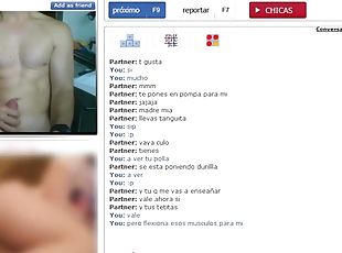 masturbation, gay, branlette, webcam, espagnol, musclé