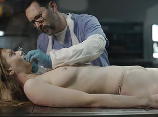 Forensic doctor fucks redhead to bring her back to life