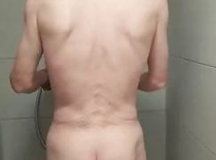 kylpy, masturbaatio, amatööri, mälliotos, gay, käsihomma, eurooppalainen, euro, suihku, kiinni-jäänyt