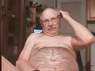 Grandpa play on webcam