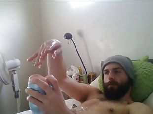 Hot guy fucking fleshlight