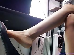 Ballet Flats Dangling Ignore Fetish Foot Worship