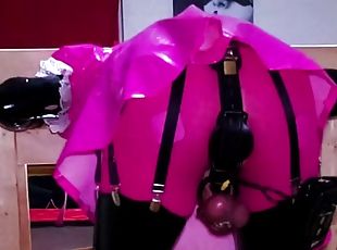 Estim Self Bondage Stocks Sissy Maid