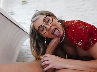 MILFBot 3000: Bathroom reality fuck in nerdy MILF in Glasses with Victor Ray, Gigi Dior, Richard Glaze