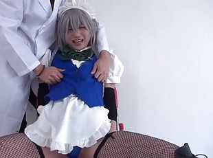 Sakuya Izayoi, please let me cum by snapping my fingers  a