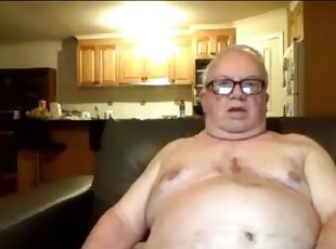 Grandpa stroke on webcam