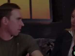 Femdom ladybosses subduing guy