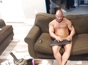 papa, masturbation, anal, jouet, hardcore, gay, webcam, gode, pappounet, musclé