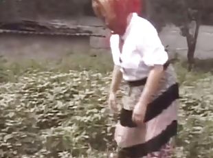 Hairy grandma spreads her legs for younger guys pecker