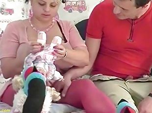BBW in pink gets banged