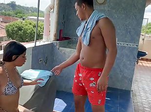 Stepbrother Surprises Me By Tanning Me In His KamaSutra