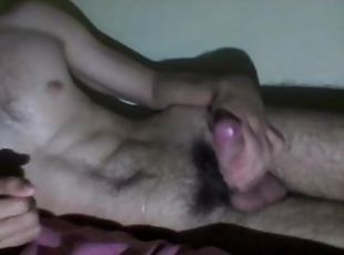 masturbación, orgasmo, amateur, chorro-de-corrida, polla-enorme, casero, paja, a-solas, musculada, polla