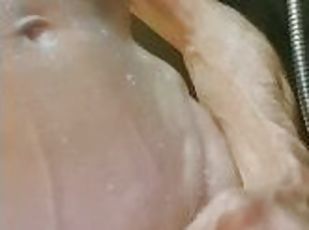 baignade, masturbation, amateur, point-de-vue, italien, douche, solo, blanc